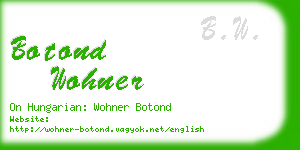 botond wohner business card